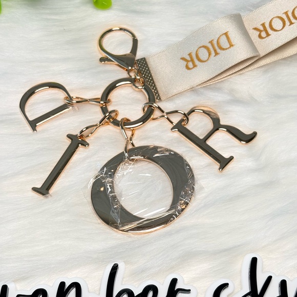 Dior Gold Letter Keychain/Bag Charm - Picture 3 of 7